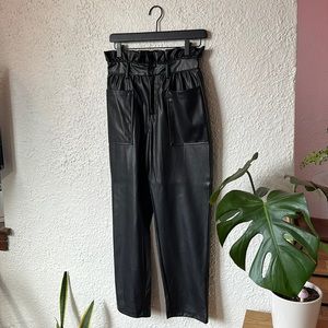 Faux Leather Pants Size 2